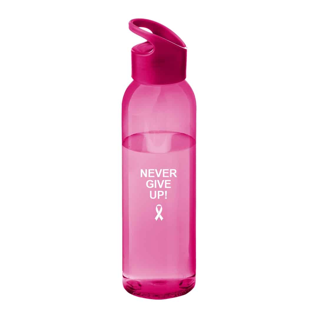 Pink Water Bottle with Custom Logo