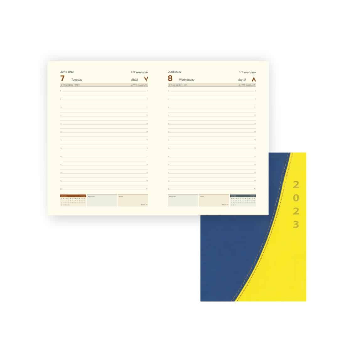 A5 DAILY DIARY - CREAM PAPER