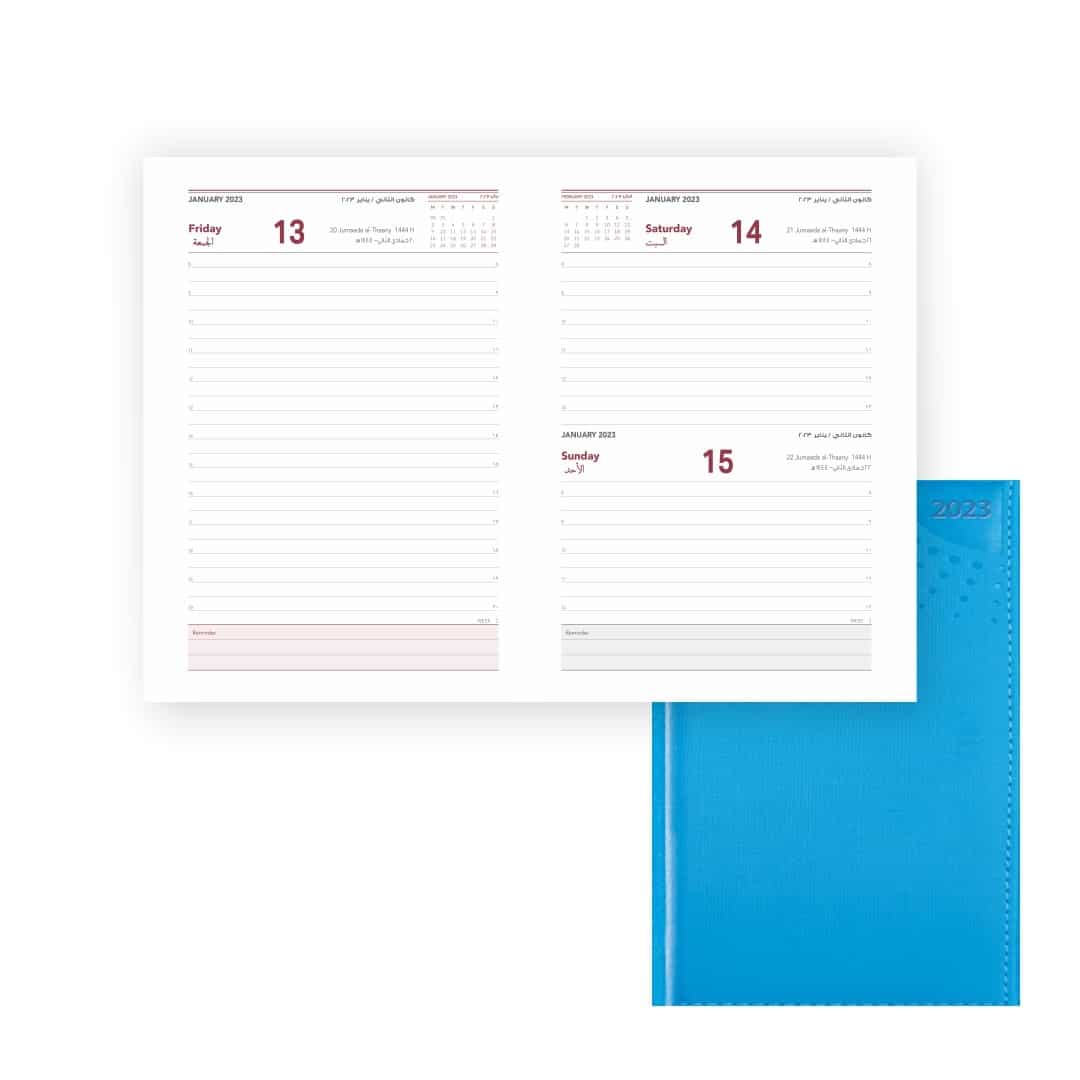 A5 DAILY DIARY - WHITE PAPER